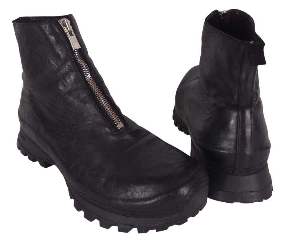 Guidi VS01 Trek Front Zip Boots US 13 EU 46 Mens Black Horse Leather $1760